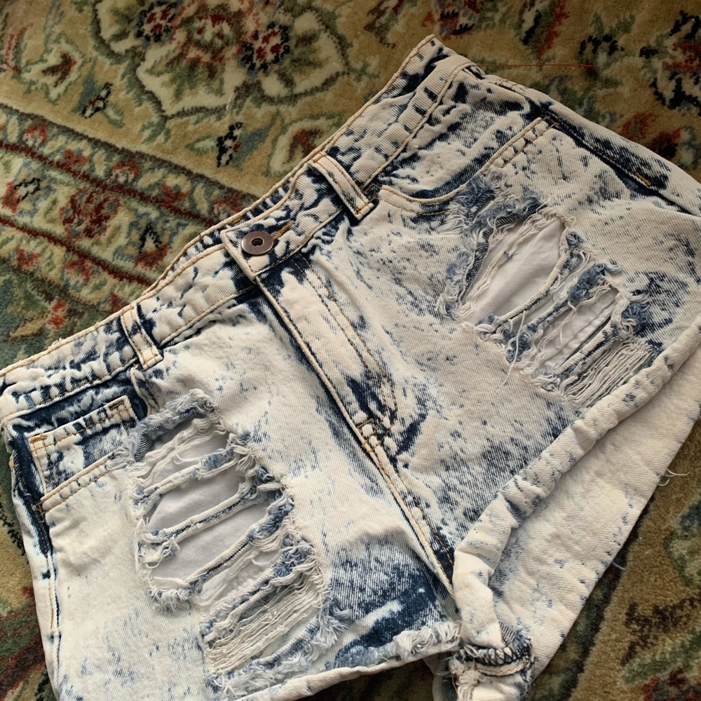 Forever 21 Ripped Jean Shorts